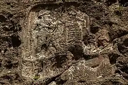 Anubanini rock relief at Sarpol-e Zahab, also called Sarpol-e Zahab II.[17]
