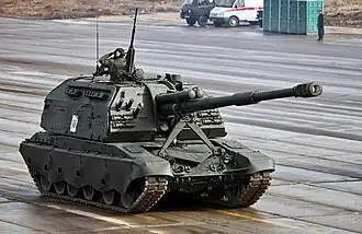A Russian 2S19 Msta-S in 2014