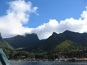 Eroded volcanic island of Robinson Crusoe