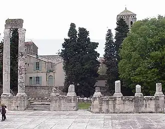 The Theatre, the statue's findspot