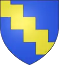 dancetty—Azure, a bend dancetty or