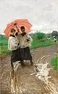 133. Mosè Bianchi, Il ritorno dalla sagra, 1880