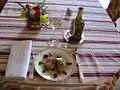 Bresse chicken with morels and yellow wine