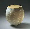 Salt glazed porcelain, "Botanik" 2009 Ø: 15&nbsp;cm