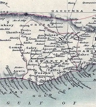 Map of the Asante Empire