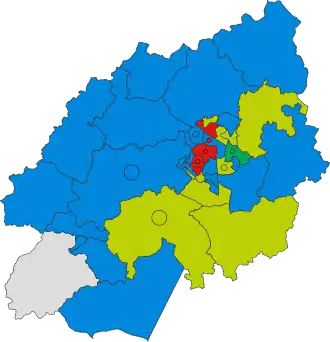 2019 results map