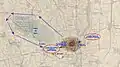 Simplified diagram of the final assault on Milanese and Swiss forces