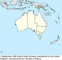 Map of Australia; for details, refer to adjacent text