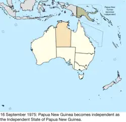 Map of Australia; for details, refer to adjacent text