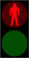 Red - do not cross