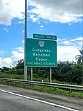 PR-52 south approaching exits 1A-B to PR-177 in San Juan