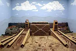 Model of the siege of Avaricum, France, 52 BC