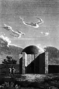 The old mausoleum drawn by Charles Heath
