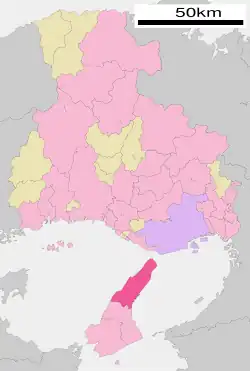 Awaji municipality on Awaji Island