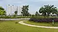 Bach Dang Lake view urban area, Hai Duong city
