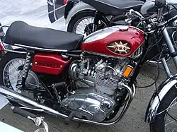 Red motorcycle