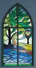Strained glass in the Chapel