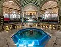 Part of the bathhouse is used as a tea house