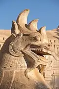 Close-up of the stylized lion head,[17] Ananda Temple