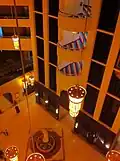 Lobby of Ishtar Hotel with statue of Ishtar