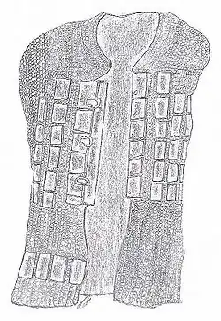 Sketch of a baju lamina