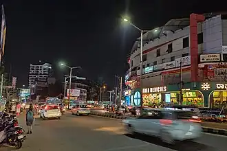 Balmatta Road at night, Kankanady