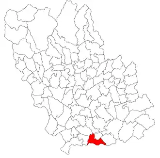 Location in Prahova County