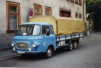 Three-axle truck based on a B 1000 chassis