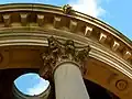 Capital and cornice