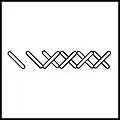 Basic cross stitch as worked in embroidery