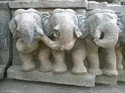 Sculptures of elephants