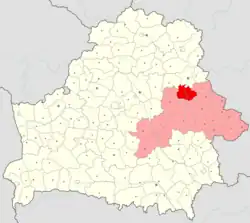 Location of Shklow district