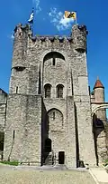 View of the south side of the donjon