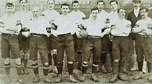 Football team in uniform