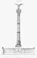 Invalidensäule (1853), front elevation