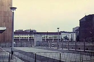 The Berlin Wall from the East Berlin side, 1967