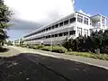 The three Bata factories in line at Batadorp, Best, the Netherlands.