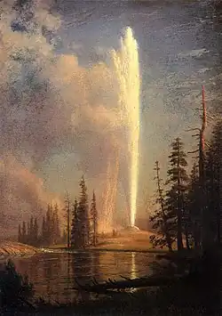 Painting by Albert Bierstadt, circa 1881