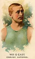 Bill East, English oarsman, c. 1885