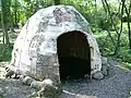 Birch bark lodge