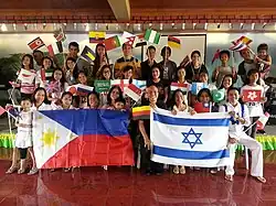 Bishop Armando Cruzem and his congregation at their local Day to Praise event in the Philippines, 12 May 2016