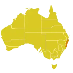 Map of the Diocese of Lismore