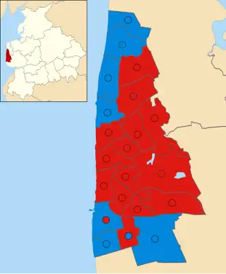 2023 results map