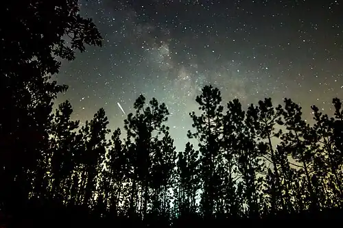 Picture taken during Perseids meteor shower event (August 14, 2015)