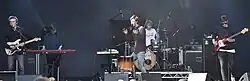 Giant Rooks performing at Bochum Total in 2016. Left to right: Finn Schwieters, Jonathan Wischniowski, Frederik Rabe, Finn Thomas, Luca Göttner.