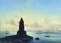 View of Reval. Lighthouse (Marina with lighthouse), 1853