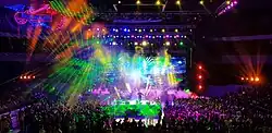 Bolalar performing during Bolalar Show 2019, the anniversary concert in recognition of their 30 years as a band