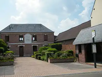The town hall in Bonnay