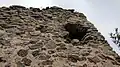 A hole in the tower wall