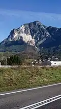 Controlled landslide of November 21, 2014
